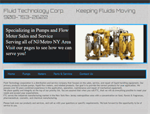 Tablet Screenshot of fluidtechnj.com